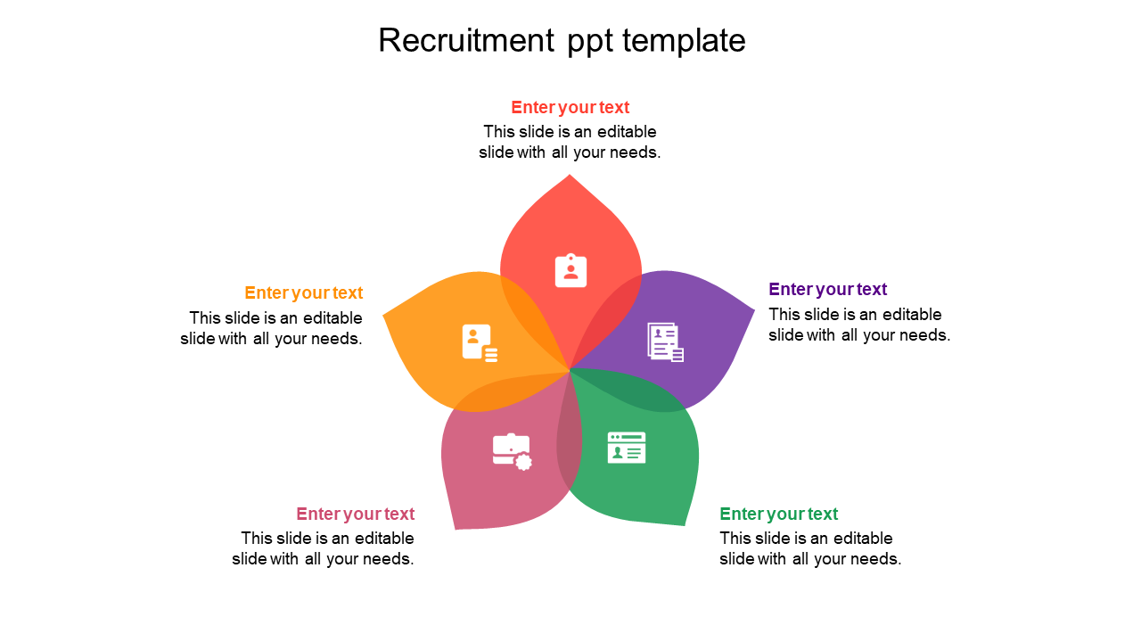 Editable Recruitment PPT Template-Infographics Design